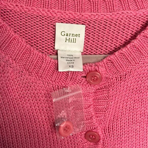 Garnet Hill Wool Button Up Sweater NWT - Picture 4 of 6